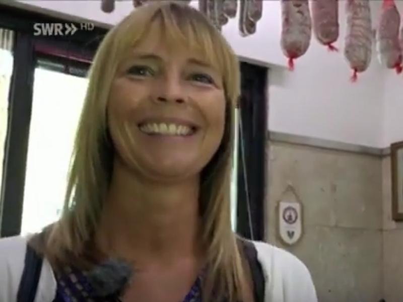 Kristina Schmidt in Sendung über Toskana des SWR