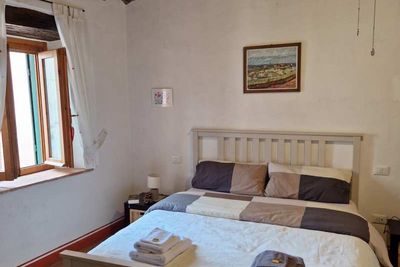 Das zweite Schlafzimmer im Ferienhaus Casa Pietraia in Casciana Terme